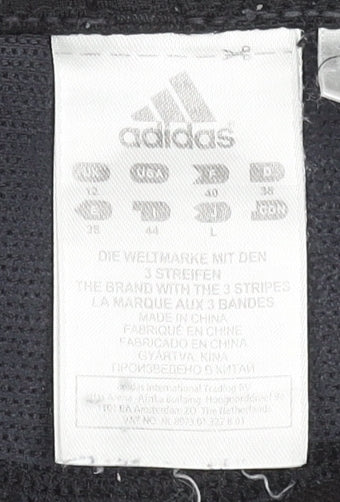 Womens UK Size 12 adidas Athletic Fit Capri Black Leggings