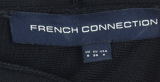 French Connection Women's Black Size 8 Off Shoulder Bodycon Dress