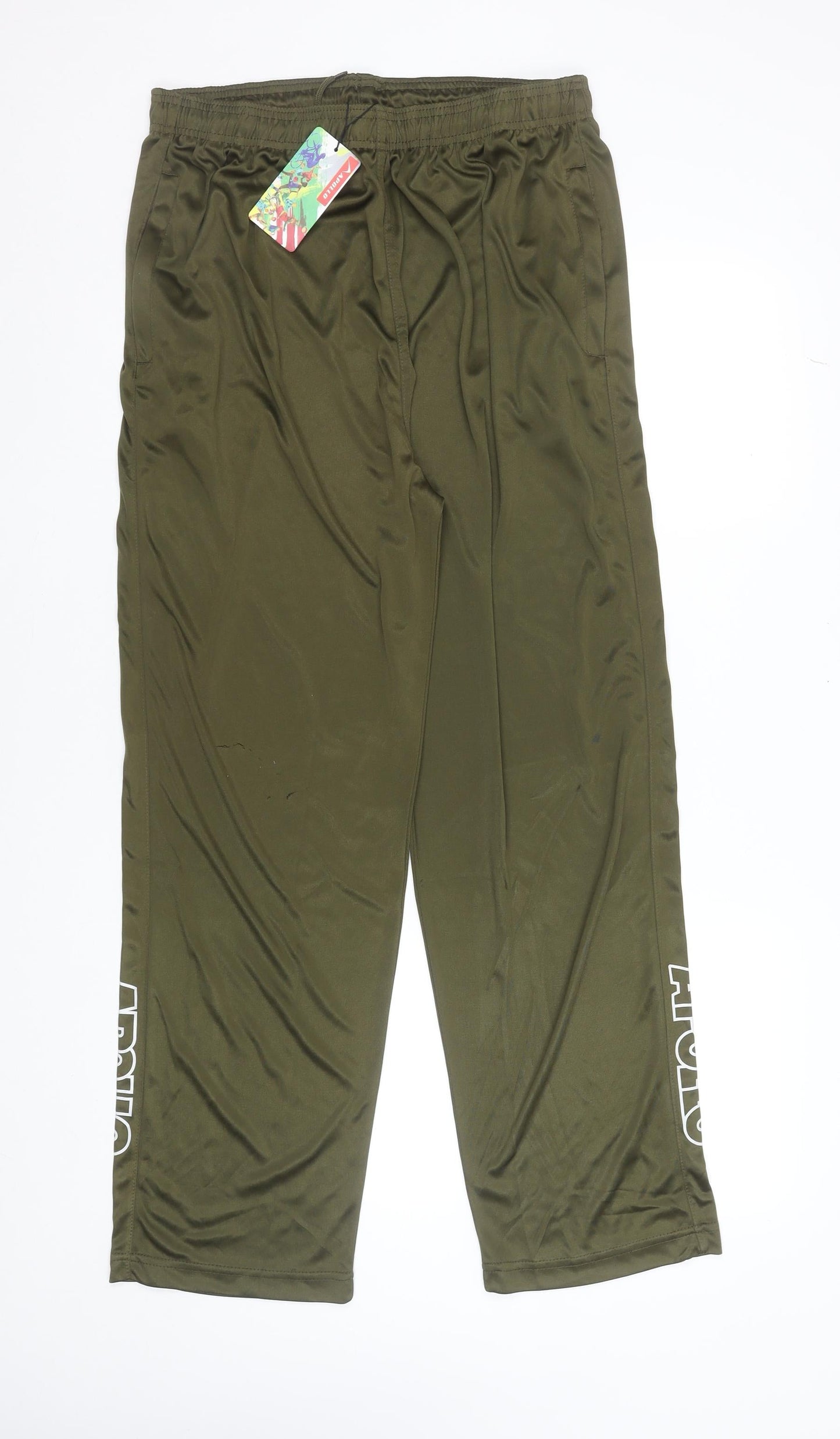 Apollo Men Green 2XL Jogger Trousers Quick Dry Sportswear