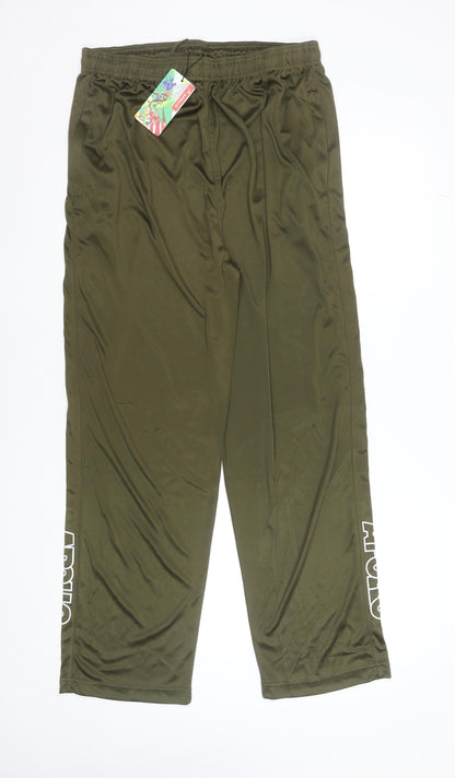 Apollo Men Green 2XL Jogger Trousers Quick Dry Sportswear