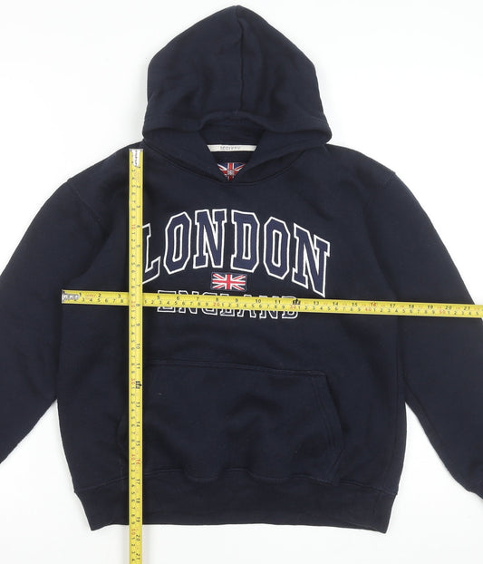 Boys UK Size 11-12 Years 16Sixty Blue Pullover Hoodie