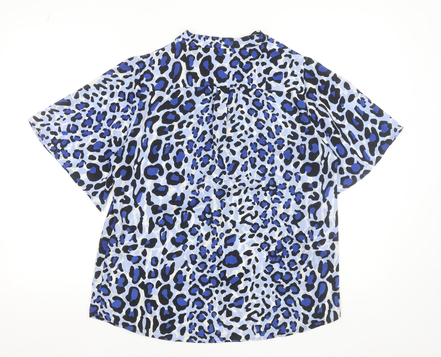 Womens UK Size 10 Gallery Blue Basic Blouse