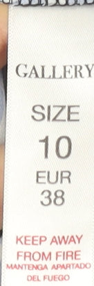 Womens UK Size 10 Gallery Blue Basic Blouse