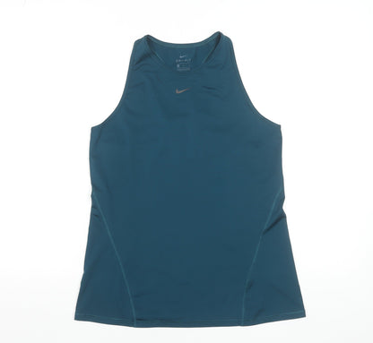 Nike Women’s Blue Dri-FIT Tank Top Size M Athletic Sleeveless Gymwear
