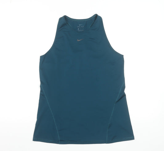 Nike Women’s Blue Dri-FIT Tank Top Size M Athletic Sleeveless Gymwear