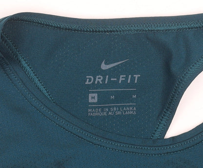 Nike Women’s Blue Dri-FIT Tank Top Size M Athletic Sleeveless Gymwear