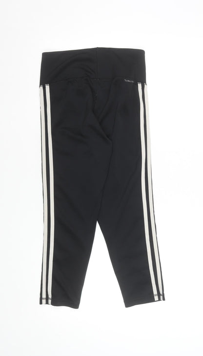 Adidas Womens Black Climalite Capri Leggings Size S 8-10