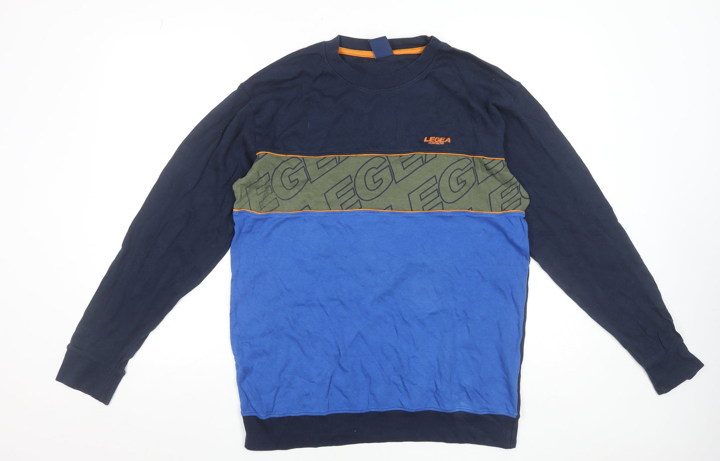 Legea Men's Multicoloured XL Long Sleeve Cotton T-Shirt