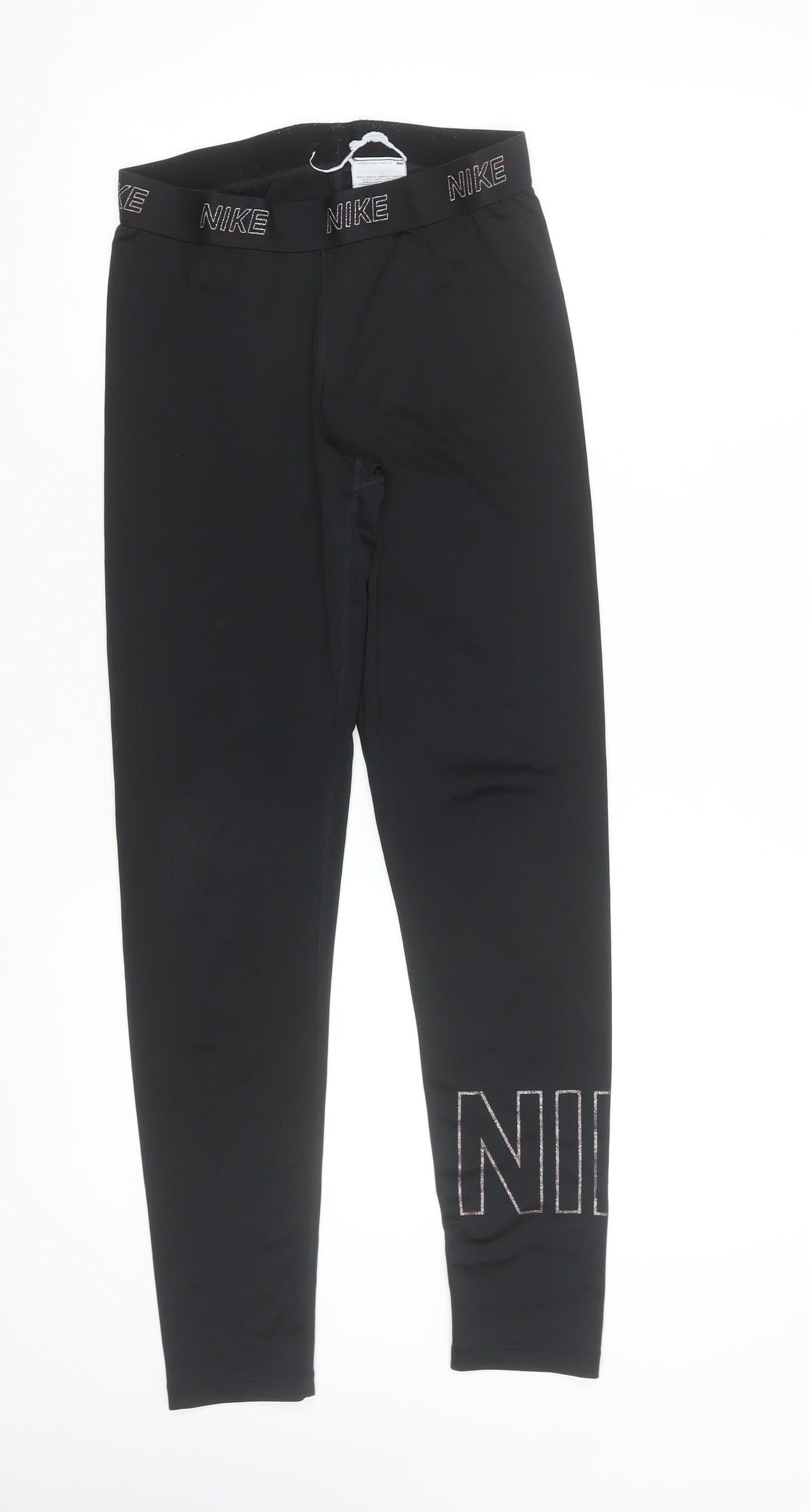 Nike Women's Black Dri-FIT Leggings Size M Athletic Performance