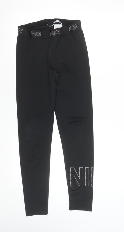 Nike Women's Black Dri-FIT Leggings Size M Athletic Performance