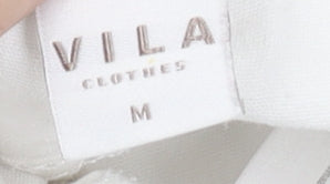 Womens UK Size M VILA Slim Fit Ankle White Jeans