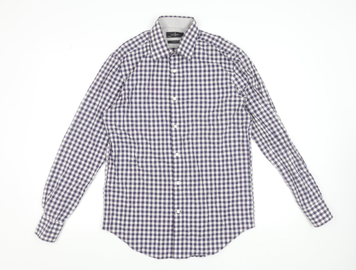 Mens UK Collar Size 15.5 Jeff Banks Smart Purple  Dress Shirt