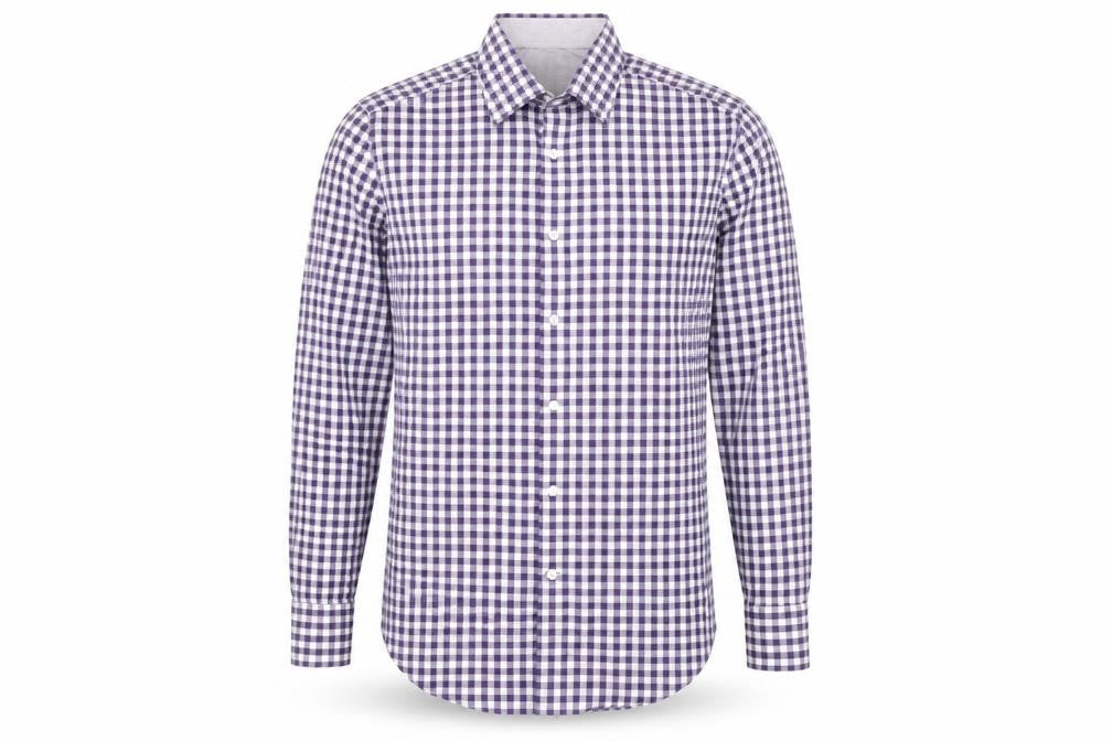 Mens UK Collar Size 15.5 Jeff Banks Smart Purple  Dress Shirt