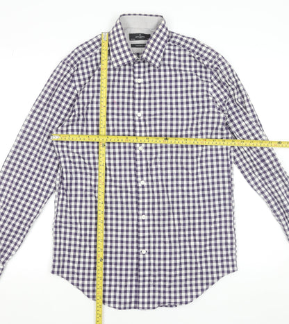 Mens UK Collar Size 15.5 Jeff Banks Smart Purple  Dress Shirt