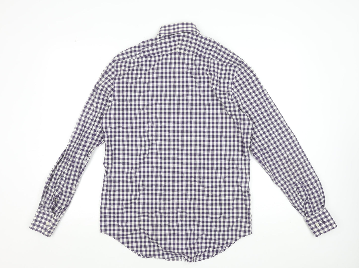 Mens UK Collar Size 15.5 Jeff Banks Smart Purple  Dress Shirt