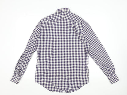 Mens UK Collar Size 15.5 Jeff Banks Smart Purple  Dress Shirt