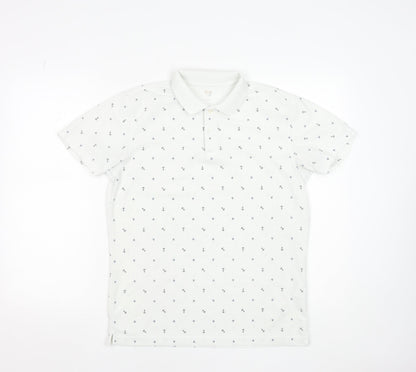 Mens UK Size L Uniqlo Polyester Polo Shirt