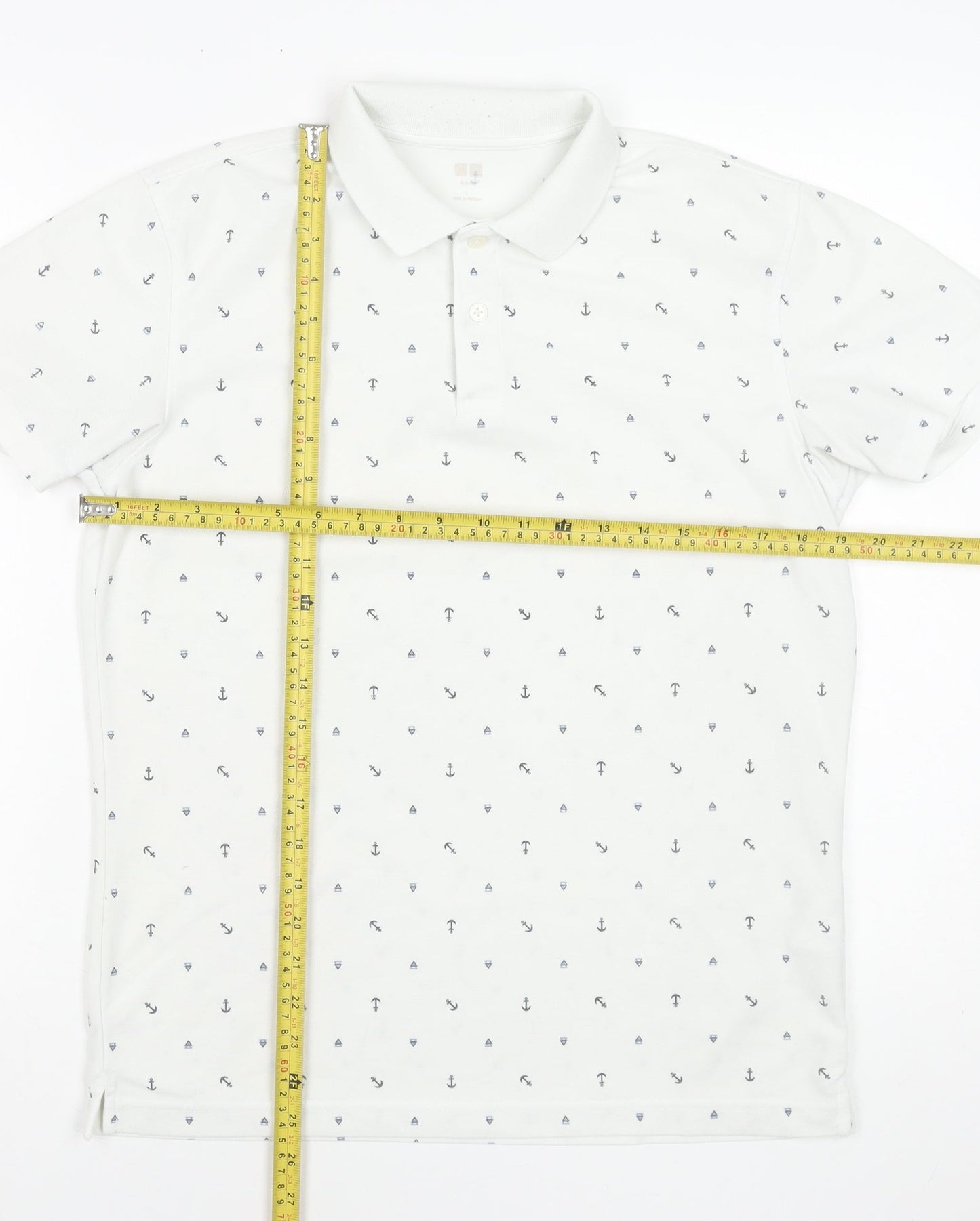 Mens UK Size L Uniqlo Polyester Polo Shirt