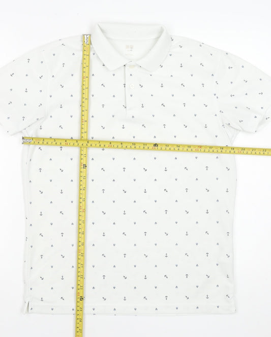 Mens UK Size L Uniqlo Polyester Polo Shirt