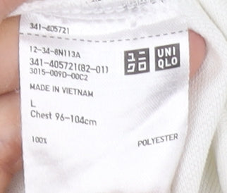 Mens UK Size L Uniqlo Polyester Polo Shirt