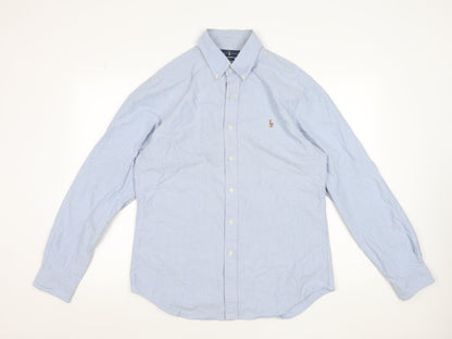 Ralph Lauren Men's Blue Slim Fit Oxford Cotton Dress Shirt L