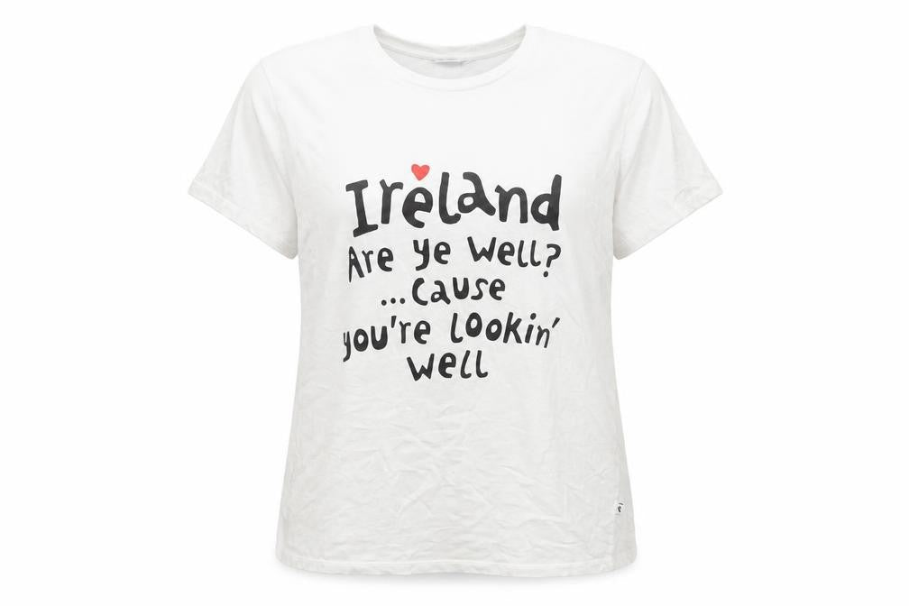 Womens UK Size L designed within denmark White Basic T-Shirt