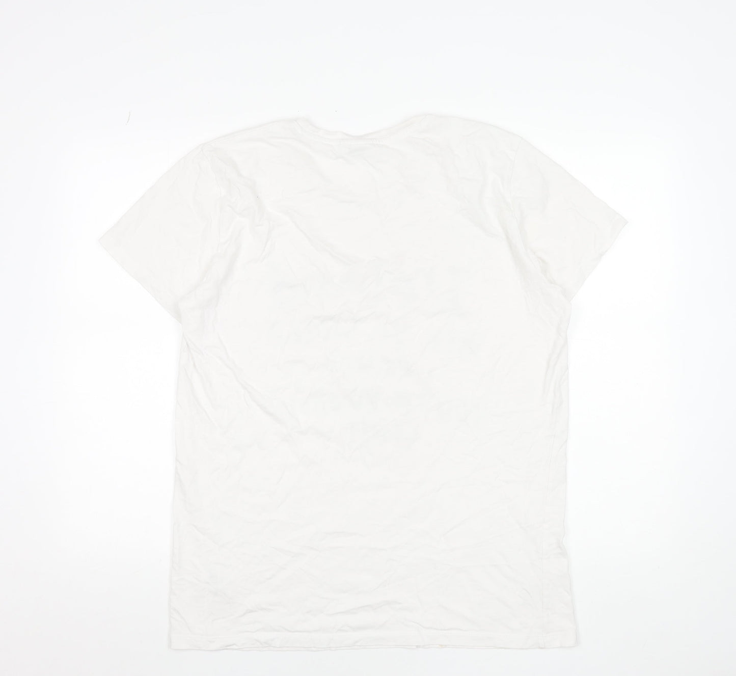 Womens UK Size L designed within denmark White Basic T-Shirt