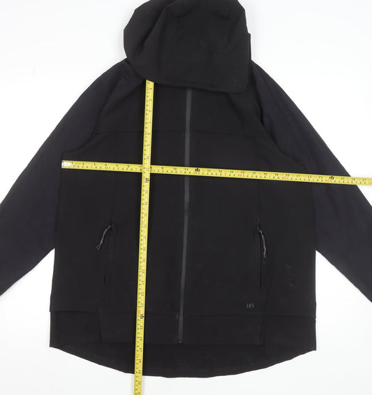 Mens UK Size M Dunnes Stores Black Rain Coat