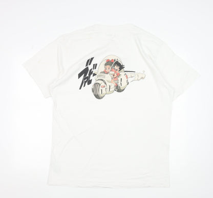 Uniqlo Men’s White Dragon Ball Anime Graphic Cotton T-Shirt XL
