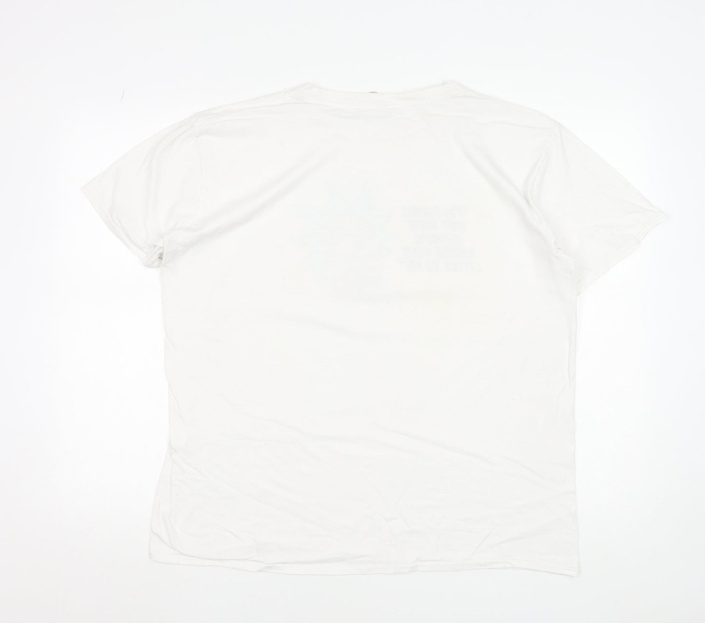 Rick and Morty Men's White XL Graphic Cotton T-Shirt