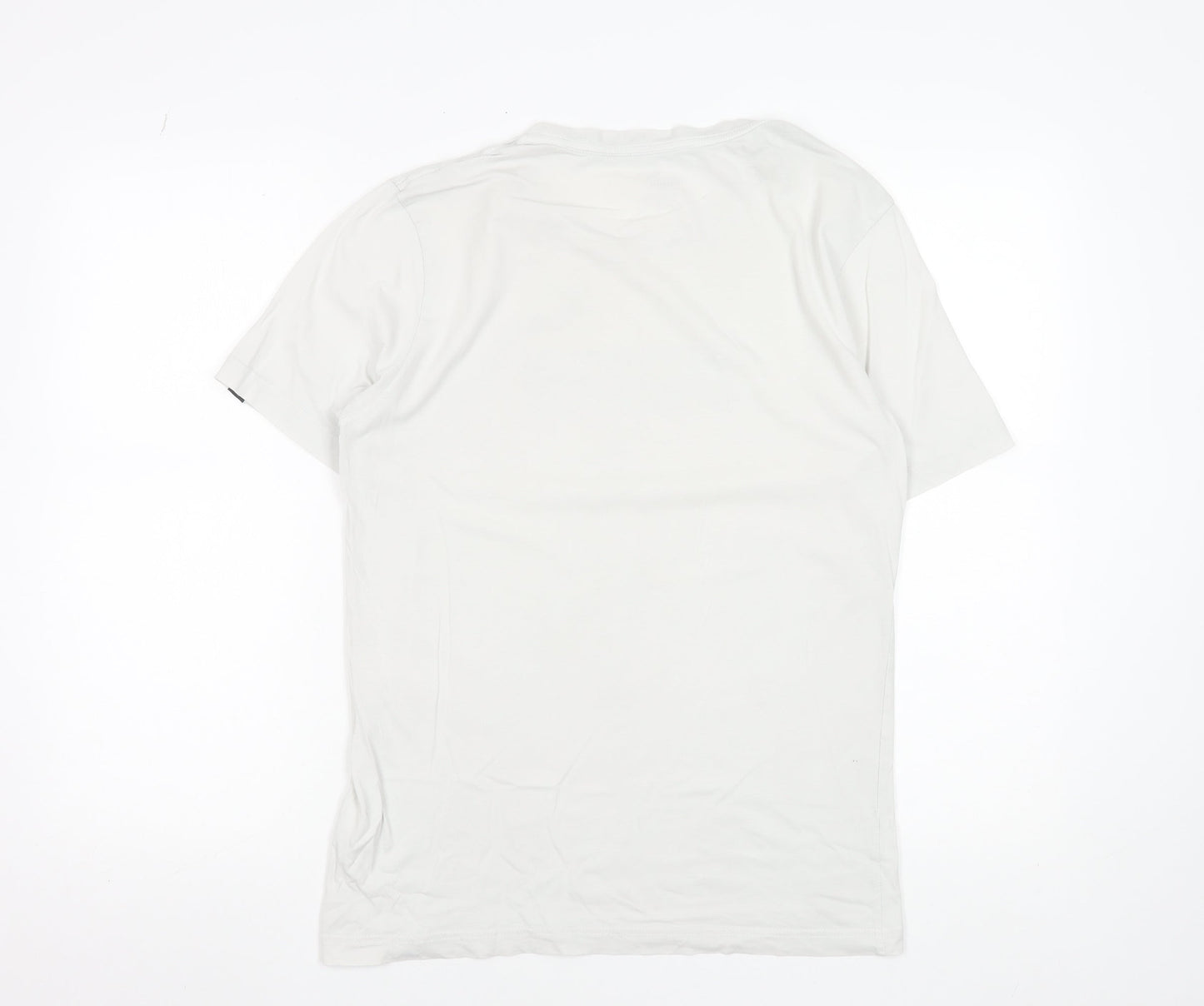 Puma Men's White Short Sleeve Sports Crew Neck T-Shirt Size S