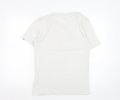 Puma Men's White Short Sleeve Sports Crew Neck T-Shirt Size S