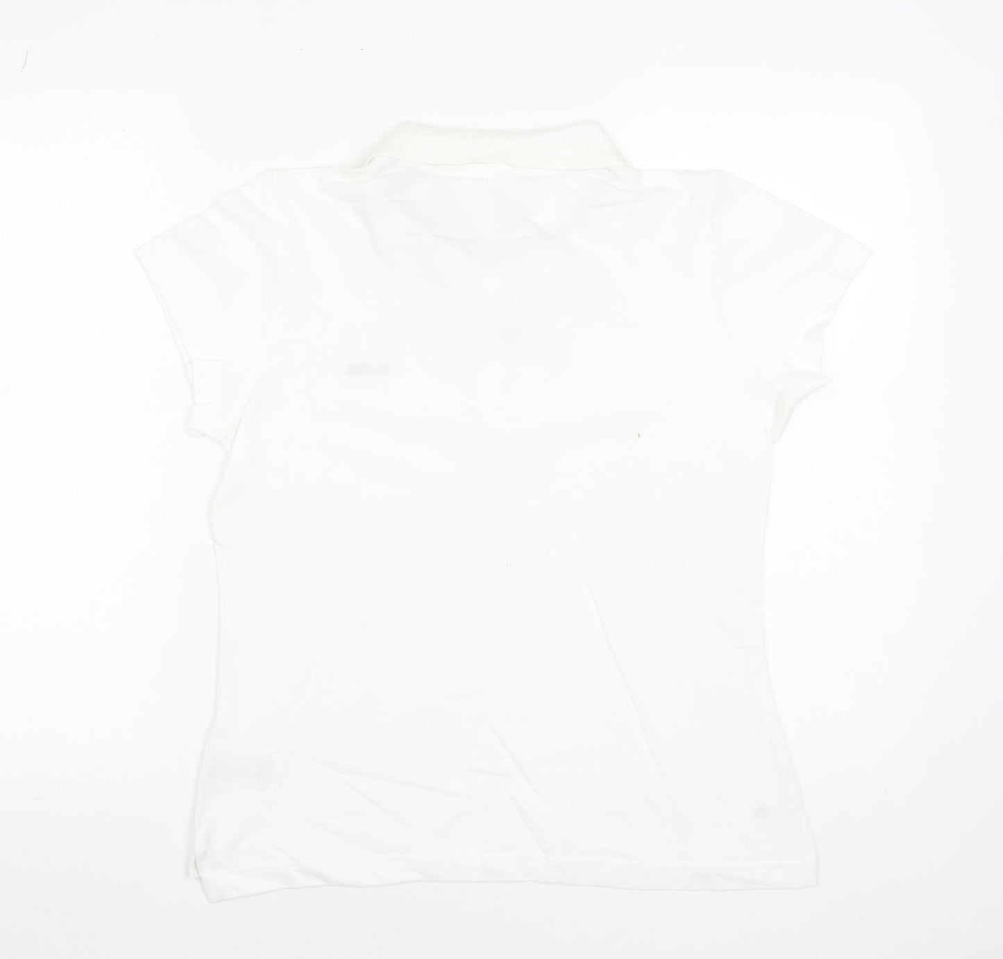 Womens UK Size 14 Reebok White Basic Polo