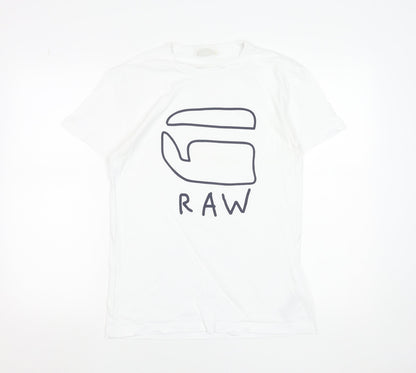 Mens UK Size S G-Star RAW White  T-Shirt