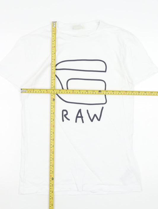 Mens UK Size S G-Star RAW White  T-Shirt