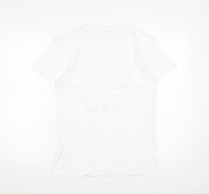 Mens UK Size S G-Star RAW White  T-Shirt