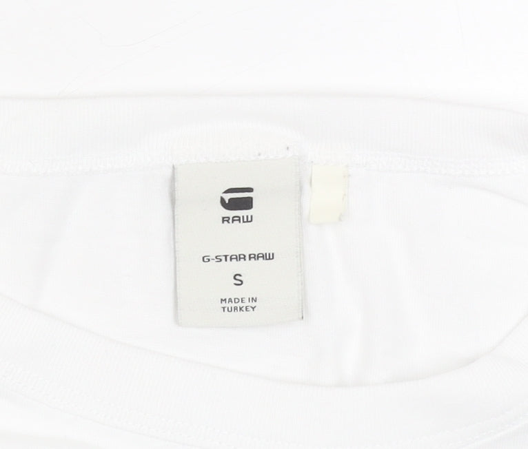 Mens UK Size S G-Star RAW White  T-Shirt