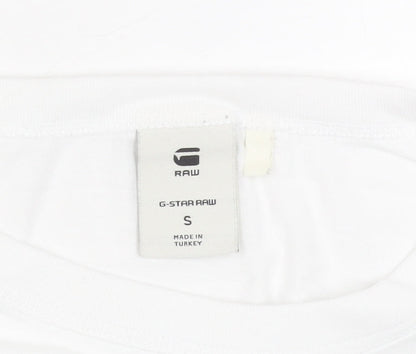 Mens UK Size S G-Star RAW White  T-Shirt