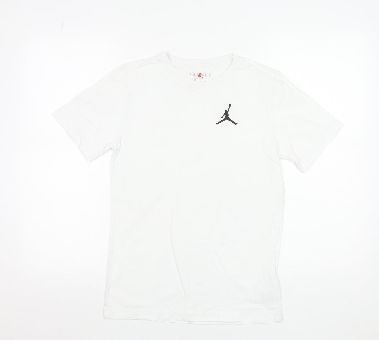 Jordan Teens White Cotton Crew Neck Short Sleeve Sports T-Shirt 12 Plus