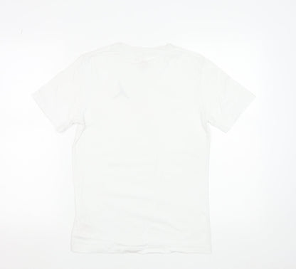 Jordan Teens White Cotton Crew Neck Short Sleeve Sports T-Shirt 12 Plus