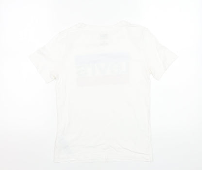 Boys UK Size 14 Years Levi's White Basic T-Shirt