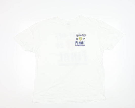Leeds United Men's White XL Play-Off Final 23/24 Graphic T-Shirt
