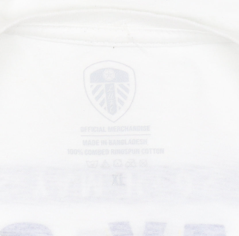 Leeds United Men's White XL Play-Off Final 23/24 Graphic T-Shirt
