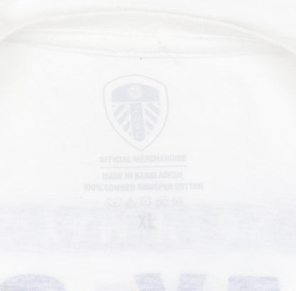 Leeds United Men's White XL Play-Off Final 23/24 Graphic T-Shirt