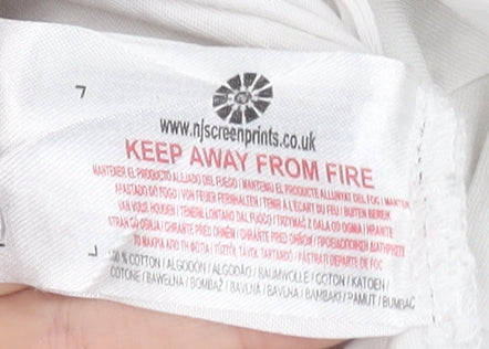 Next Men’s White AC/DC Band Graphic Rock T-Shirt Size M