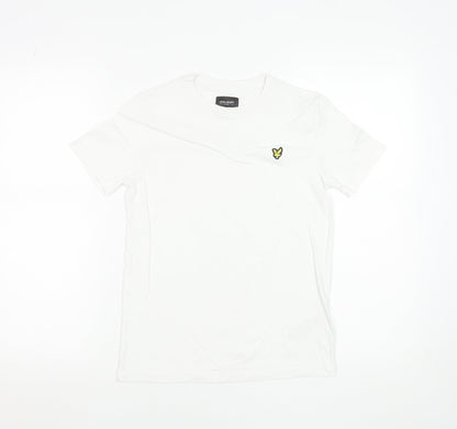 Boys UK Size 10-11 Years Lyle & Scott White Basic T-Shirt