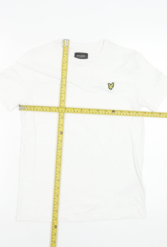 Boys UK Size 10-11 Years Lyle & Scott White Basic T-Shirt