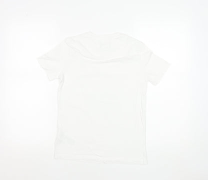Boys UK Size 10-11 Years Lyle & Scott White Basic T-Shirt