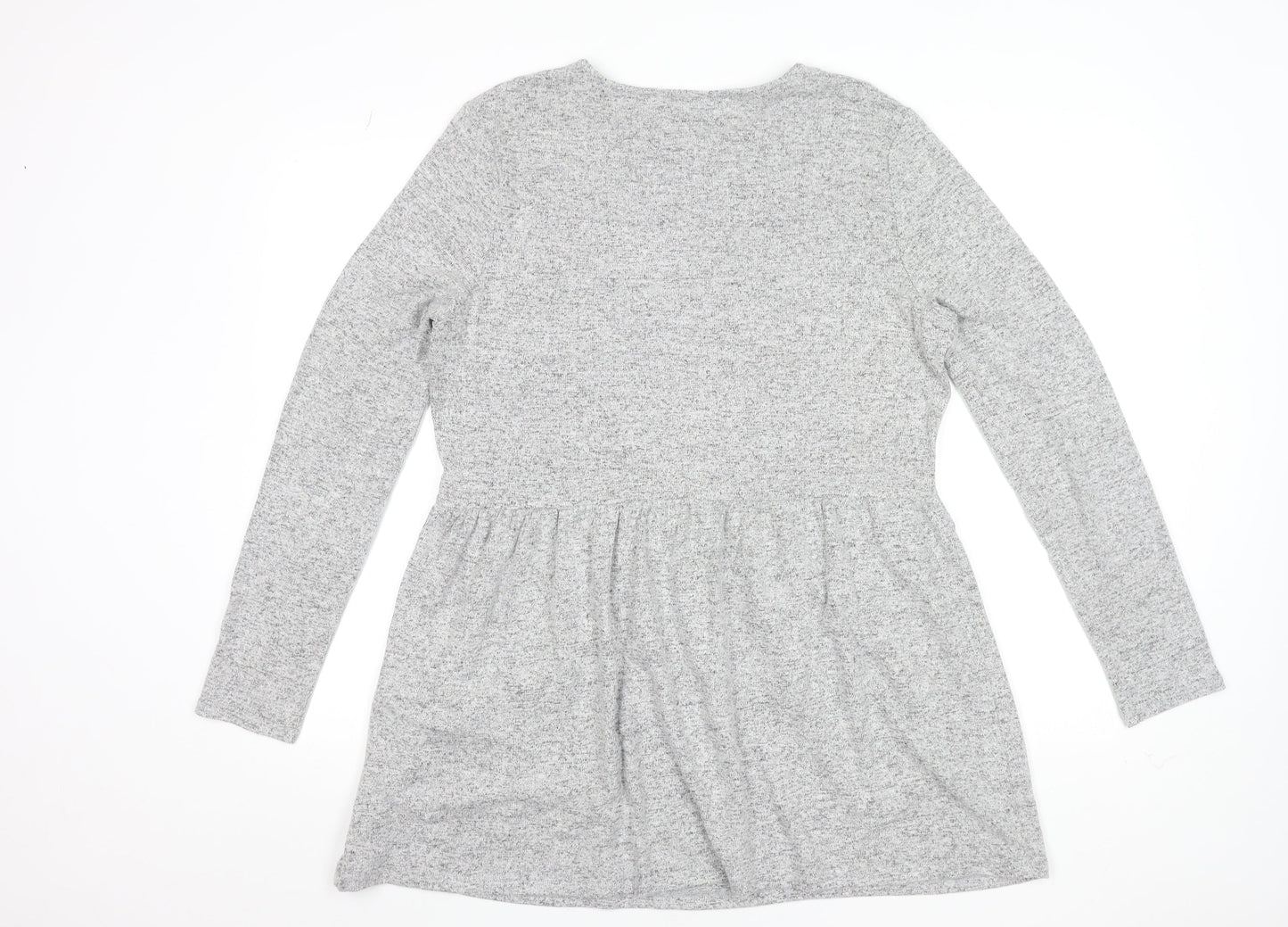 Womens UK Size 16 Dorothy Perkins Grey Tunic Blouse