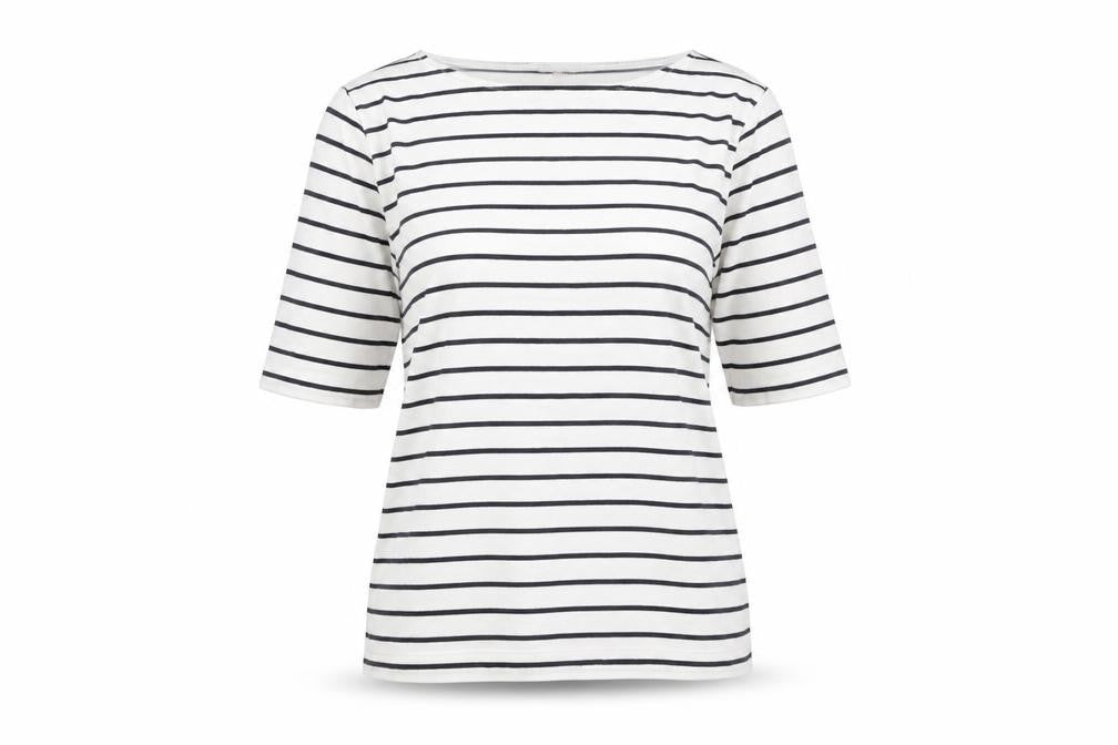 Womens UK Size S Hobbs White Basic T-Shirt
